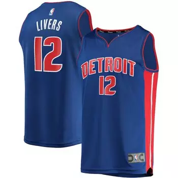 Джерси Fanatics Branded Detroit Pistons, синий