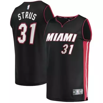 Джерси Fanatics Branded Miami Heat, черный