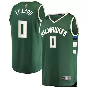 Джерси Fanatics Branded Milwaukee Bucks, зеленый
