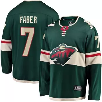 Джерси Fanatics Branded Minnesota Wild, зеленый