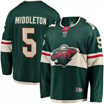 Джерси Fanatics Branded Minnesota Wild, зеленый