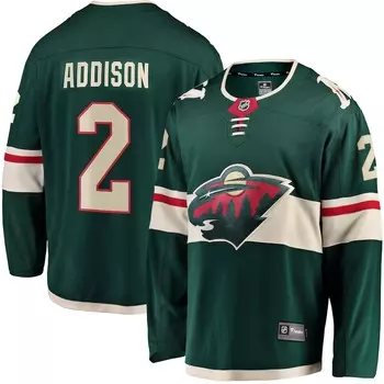 Джерси Fanatics Branded Minnesota Wild, зеленый