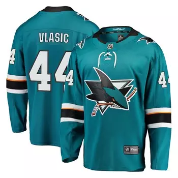 Джерси Fanatics Branded San Jose Sharks, бирюзовый