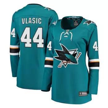 Джерси Fanatics Branded San Jose Sharks, бирюзовый