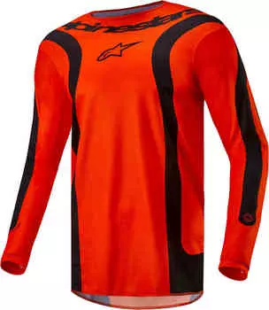 Джерси Fluid Lurv для мотокросса Alpinestars, оранжевый/черный