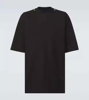 Джерси футболка из хлопка Jumbo Rick Owens, черный