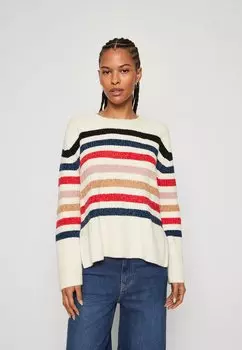 Джерси GAP SPLIT HEM CREW STRIPE, разноцветный