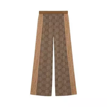 Джерси Gucci Jacquard Jersey Coffee, желто-коричневый