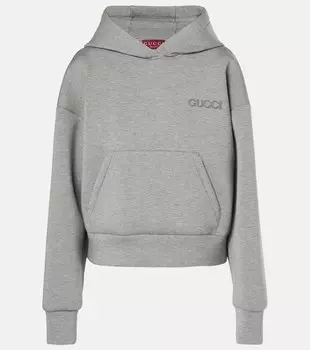 Джерси худи Gucci, Gray Melange/ Mix