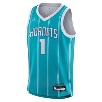 Джерси Jordan LaMelo Ball Charlotte Hornets Icon Edition, цвет Rapid Teal