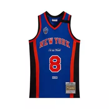 Джерси Kith And Mitchell & Ness For The New York Knicks Latrell Sprewell 'Knicks Blue/Knicks Orange', разноцветный