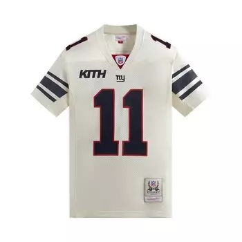 Джерси Kith For The NFL: Giants Mitchell & Ness Phil Simms 'Sandrift', кремовый