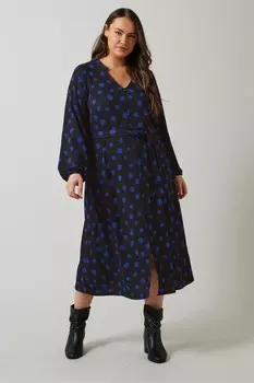 Джерси креп платье Evans, черный