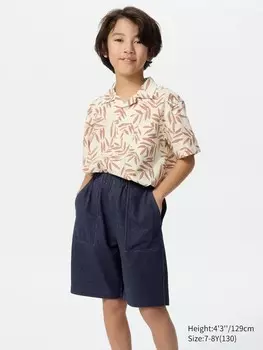 Джерси легкие шорты Uniqlo, цвет 69 синий