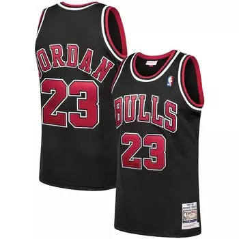 Джерси Mitchell & Ness Chicago Bulls, черный