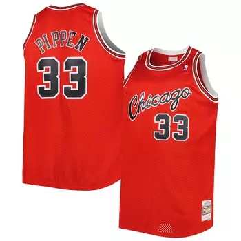 Джерси Mitchell & Ness Chicago Bulls, красный
