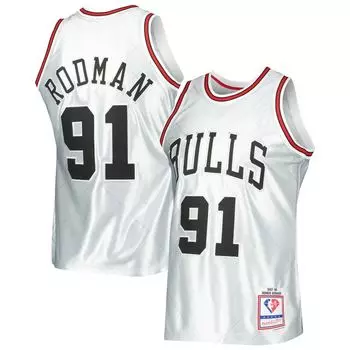 Джерси Mitchell & Ness Chicago Bulls, платиновый