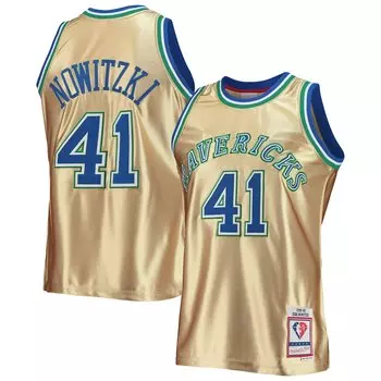 Джерси Mitchell & Ness Dallas Mavericks, золотой