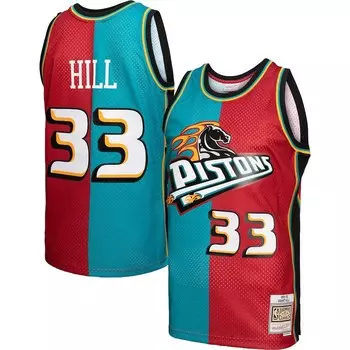Джерси Mitchell & Ness Detroit Pistons, бирюзовый
