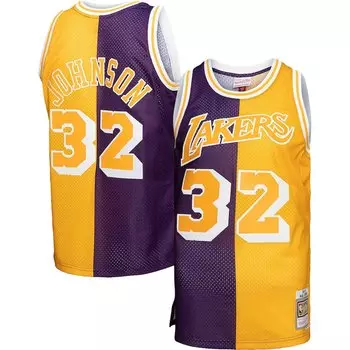 Джерси Mitchell & Ness Los Angeles Lakers, фиолетовый
