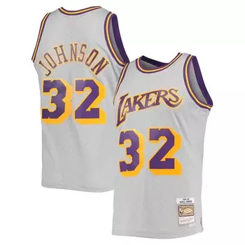 Джерси Mitchell & Ness Los Angeles Lakers, серый