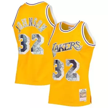 Джерси Mitchell & Ness Los Angeles Lakers, золотой