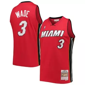 Джерси Mitchell & Ness Miami Heat, красный