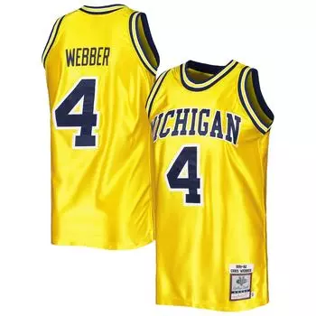 Джерси Mitchell & Ness Michigan Wolverines