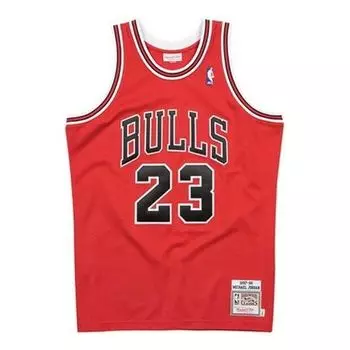 Джерси Mitchell & Ness NBA Authentic Jersey Chicago Bulls 1997-98 Michael Jordan 'Red', красный