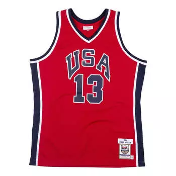 Джерси Mitchell & Ness NBA Chris Mullin Team USA 1984 Jersey #13, красный