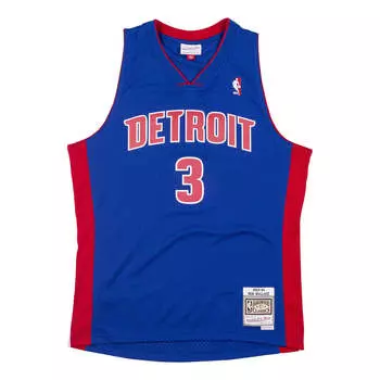 Джерси Mitchell & Ness NBA Swingman Jersey Detroit Pistons 2003-04 Ben Wallace 'Blue Red', синий