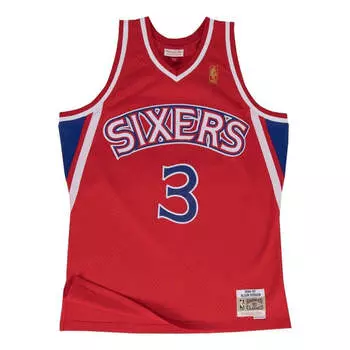 Джерси Mitchell & Ness NBA Swingman Jersey Philadelphia 76ers Road 1996-97 Allen Iverson 'Red', красный