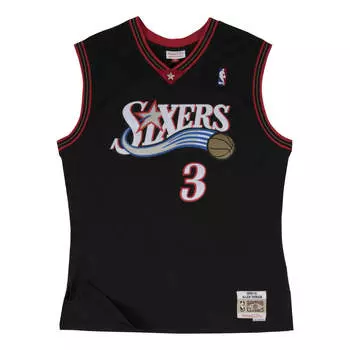 Джерси Mitchell & Ness NBA Swingman Jersey Philadelphia 76ers Road 2000-01 Allen Iverson 'Black', черный
