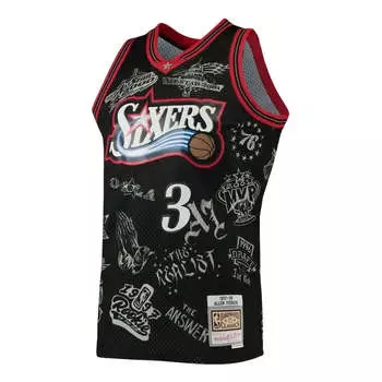 Джерси Mitchell & Ness Philadelphia 76ers 1998 World Tour Swingman Jersey 'Allen Iverson 3', черный