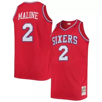 Джерси Mitchell & Ness Philadelphia 76Ers, красный