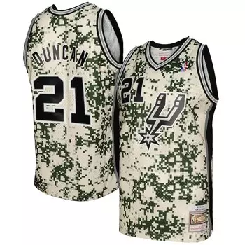 Джерси Mitchell & Ness San Antonio Spurs, камуфляж