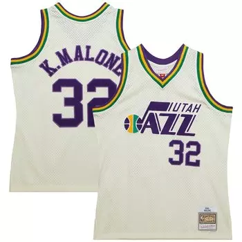 Джерси Mitchell & Ness Utah Jazz, кремовый