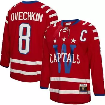 Джерси Mitchell & Ness Washington Capitals, красный
