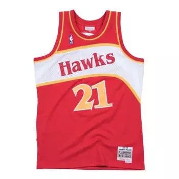 Джерси Mitchell & Ness x NBA Atlanta Hawks 1986-87 Road Swingman Jersey 'Dominique Wilkins 21', красный