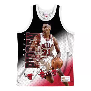 Джерси Mitchell & Ness x NBA Chicago Bulls Behind The Back Jersey 'Scottie Pippen 33', красный