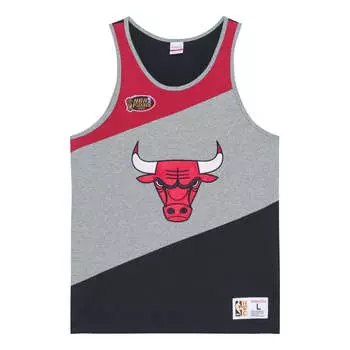 Джерси Mitchell & Ness x NBA HWC Colorblocked Cotton Tank 'Chicago Bulls', серый