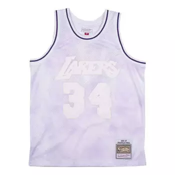 Джерси Mitchell & Ness x NBA LA Lakers 1996-97 Cloudy Skies Swingman Jersey 'Shaquille O'Neal 34', фиолетовый