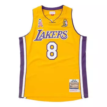 Джерси Mitchell & Ness x NBA Los Angeles Lakers 2001-02 Hardwood Classics Jerseys 'Kobe Bryant 8', желтый