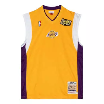 Джерси Mitchell & Ness x NBA Los Angeles Lakers 2001-02 Shooting Jerseys 'Yellow', желтый