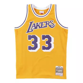 Джерси Mitchell & Ness x NBA Los Angeles Lakers 1984-85 Swingman Jersey 'Kareem Abdul-Jabbar 33', желтый