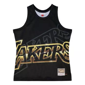 Джерси Mitchell & Ness x NBA Los Angeles Lakers Big Face 4.0 Tank 'Black Gold', черный