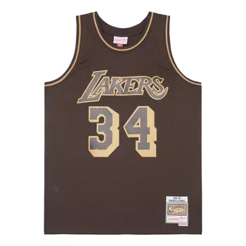Джерси Mitchell & Ness x NBA Los Angeles Lakers 1996-97 Lux Brown Swingman Jersey 'Shaquille O'Neal 34', коричневый