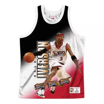 Джерси Mitchell & Ness x NBA Philadelphia 76ers Behind The Back Jersey 'Allen Iverson 3', красный