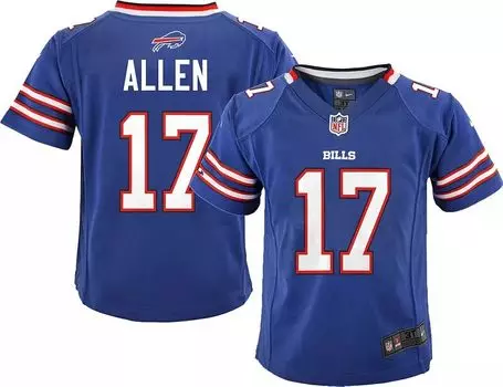 Джерси Nike Buffalo Bills Josh Allen #17 Royal Game для мальчиков