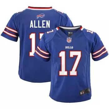 Джерси Nike Josh Allen Royal Buffalo Bills для дошкольников Nike